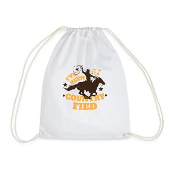Country music Southern Music Jazz country music - Drawstring Bag - white - Front
