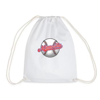 Vintage Minnesota Baseball Distressed Baseball Jeu de mots - Sac de sport léger - blanc - Devant