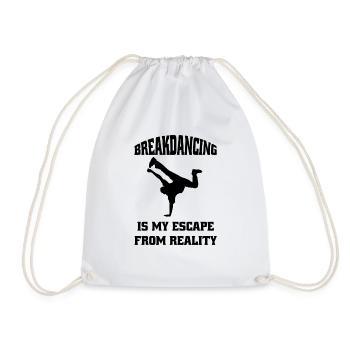 Breakdance Dance Sport Dancer Gift Dancing - Drawstring Bag - white - Front