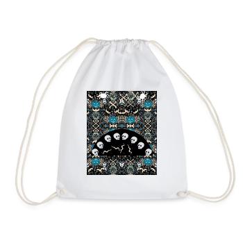 HALLOWEEN DESIGN - Drawstring Bag - white - Front