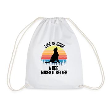 Nouveauté Un chien en fait des animaux à fourrure spéciaux - Sac de sport léger - blanc - Devant