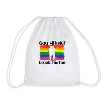 Gay LGBTQ Atheist Atheism Anti Religion Securalism - Turnbeutel - Weiß - Vorne