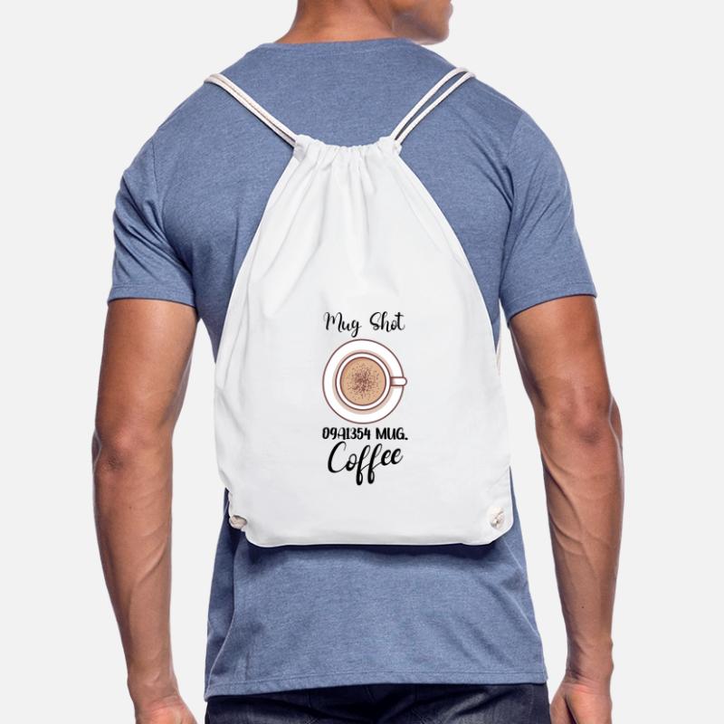 Coffee Lover Caffeine Molecule Java Latte Espresso Drawstring Bag