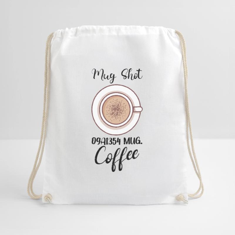 Coffee Lover Caffeine Molecule Java Latte Espresso Drawstring Bag