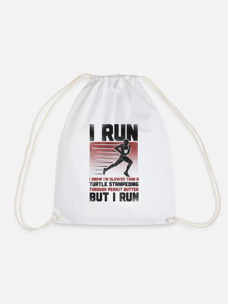 Running Runner Half Marathon - Turnbeutel - Weiß