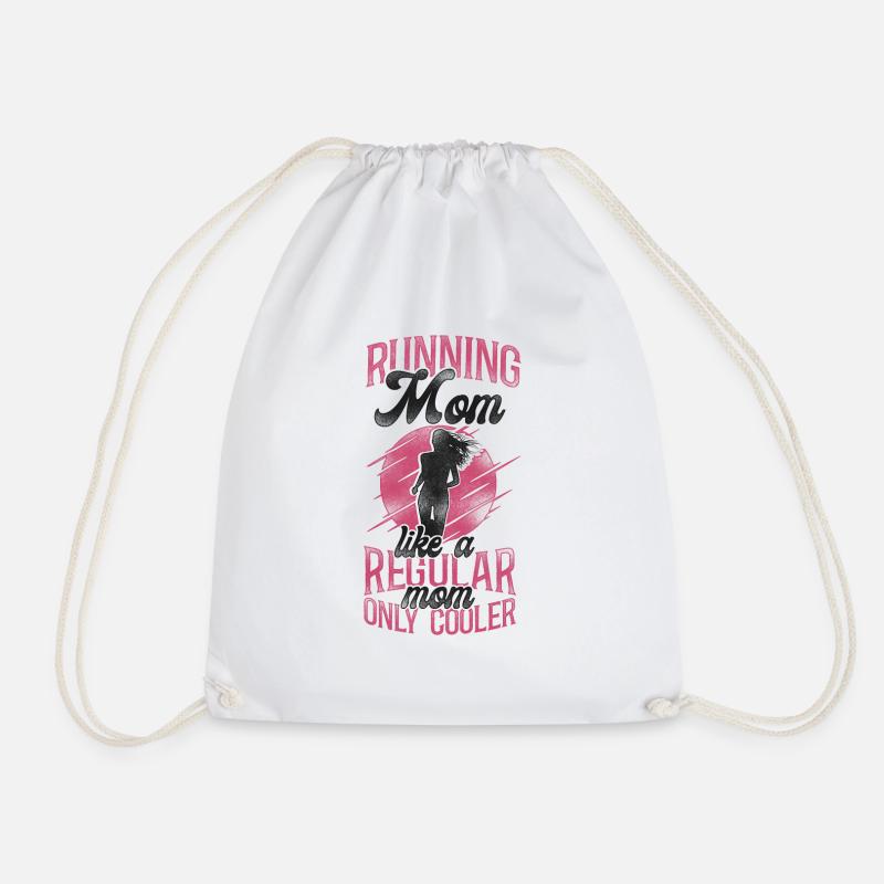 Running Runner Half Marathon Mom - Turnbeutel - Weiß