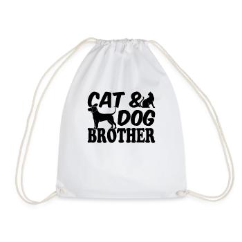 Propriétaire de chat Propriétaire de chien Amoureux du chat Chien - Sac de sport léger - blanc - Devant