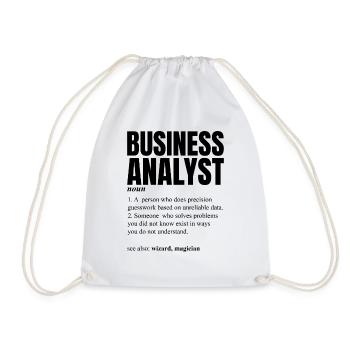 Novelty Business Analyst Description comique - Sac de sport léger - blanc - Devant