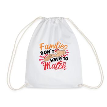 Funny Adoption Adoption Day Gifts - Drawstring Bag - white - Front