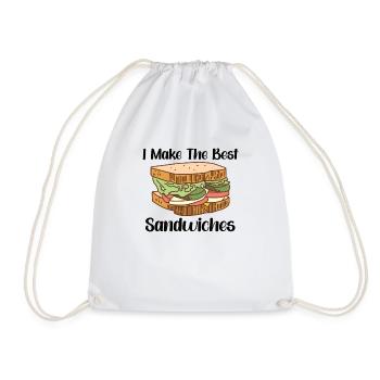 Sandwich Lover Picknick Food Lover Breakfast Gift - Turnbeutel - Weiß - Vorne