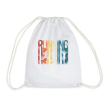 Running Runner Half Marathon - Drawstring Bag - white - Front
