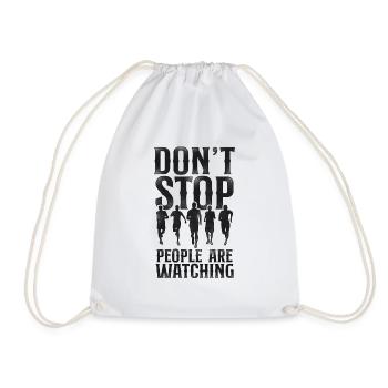 Running Runner Half Marathon - Drawstring Bag - white - Front