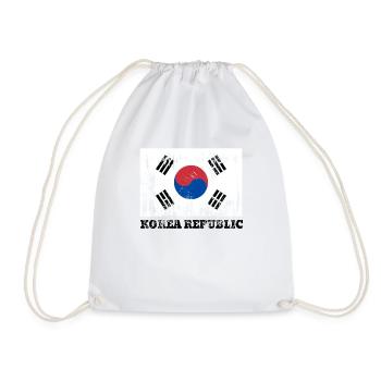 Korean Korean Republic Flag Pride Korean Flag - Drawstring Bag - white - Front
