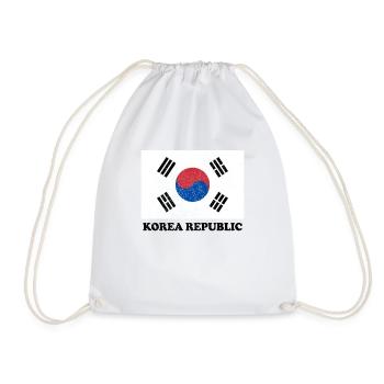 Korean Korean Republic Flag Pride Korean Flag - Drawstring Bag - white - Front