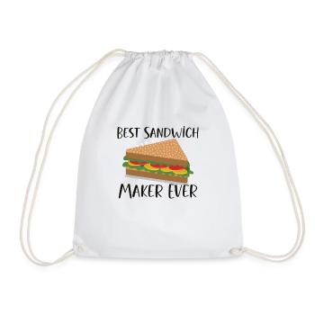 Sandwich Lover Picknick Food Lover Breakfast Gift - Turnbeutel - Weiß - Vorne