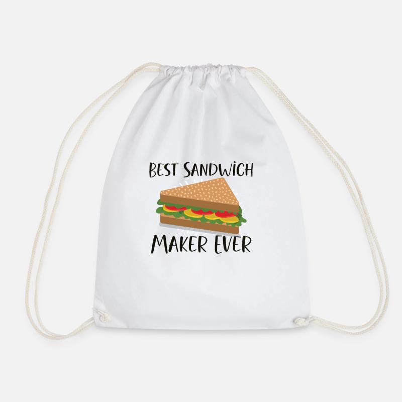Sandwich Lover Picknick Food Lover Breakfast Gift - Turnbeutel - Weiß