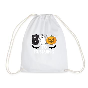 Ghost Stop Bullying Courage Orange Unity Day - Turnbeutel - Weiß - Vorne