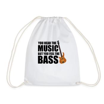 Musical Instrument Bassist Musician Bass - Turnbeutel - Weiß - Vorne