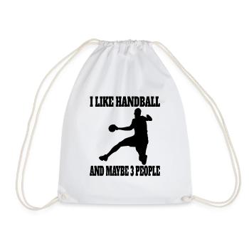 Handball club Handball player Handball player Handball player Handball - Drawstring Bag - white - Front