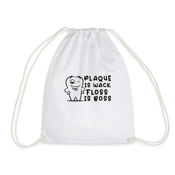 Dentist Dental Hygienist Gift Idea: Forbidden Love - Drawstring Bag - white - Front