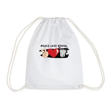 TATTOED GRANDMA TATTOO ARTIST INKING TATTOOS - Drawstring Bag - white - Front