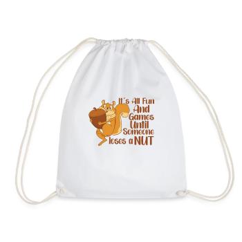 Funny Squirrel Fan Squirrel Lover Chipmunk Addict - Turnbeutel - Weiß - Vorne