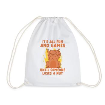 Funny Squirrel Fan Squirrel Lover Chipmunk Addict - Turnbeutel - Weiß - Vorne