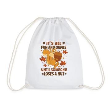 Funny Squirrel Fan Squirrel Lover Chipmunk Addict - Turnbeutel - Weiß - Vorne