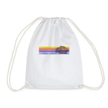 Croisière Vacances Rétro Vintage - Sac de sport léger - blanc - Devant