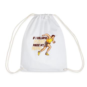 Runners's Half Marathon Finishers - Drawstring Bag - white - Front