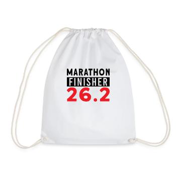 Finalistes du semi-marathon des coureurs - Sac de sport léger - blanc - Devant