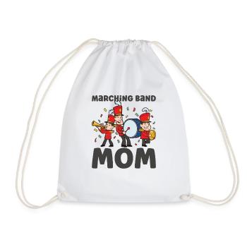 Marching Band Clarinetist School Rehearsal Music - Drawstring Bag - white - Front