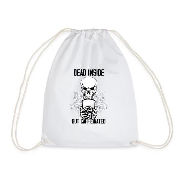 Nouveauté Caféine caféinée Pun Corps Squelettique Caféine - Sac de sport léger - blanc - Devant