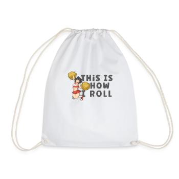 Cheerleading Cheerleader Girl Cheerleading Girl - Drawstring Bag - white - Front
