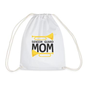 Marching Band Clarinetist School Rehearsal Music - Drawstring Bag - white - Front