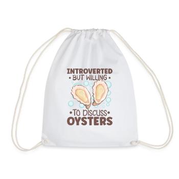 Oyster Lovers Funny Oyster Oyster Shucker - Drawstring Bag - white - Front