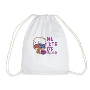 Sewing Machine Fun Sewing Sewing Sewing Fan Hobby - Drawstring Bag - white - Front