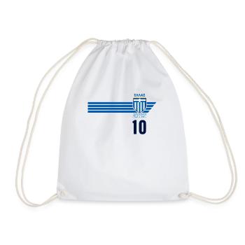 Greece Hellas Greece Greek Football - Drawstring Bag - white - Front