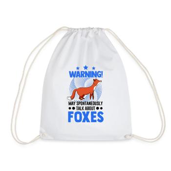 Avertissement Fox Gift Arctic Fox Redfucks - Sac de sport léger - blanc - Devant