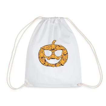Halloween Ghost Pumpkin I Funny Halloween Pumpkin - Drawstring Bag - white - Front