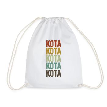 Kota India Rétro Vintage - Sac de sport léger - blanc - Devant