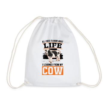 Cow Cattle breeder Farmer Cows - Drawstring Bag - white - Front