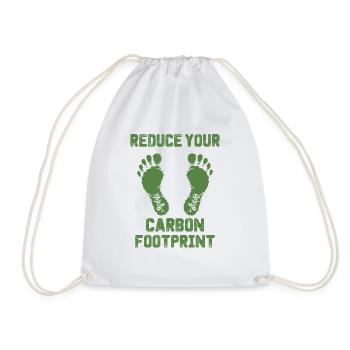 empreinte écologique protection de l’environnement changement climatique - Sac de sport léger - blanc - Devant