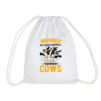 Peut parler spontanément de Vaches Vaches D’élevage Vaches - Sac de sport léger - blanc - Devant