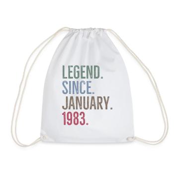 Légende depuis janvier 1983 - Sac de sport léger - blanc - Devant