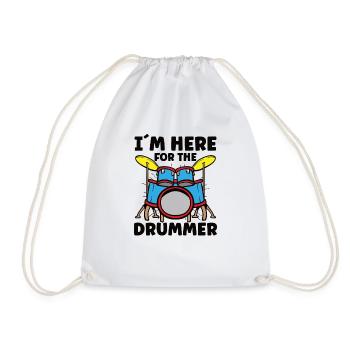 Batteur Batterie Musique Batterie Batterie - Sac de sport léger - blanc - Devant