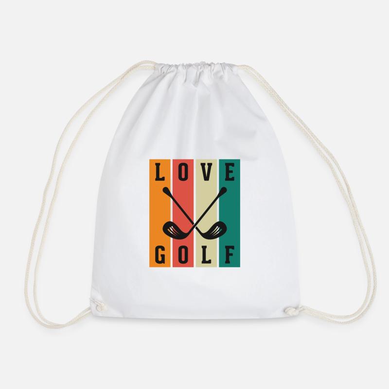 love golf - Turnbeutel - Weiß