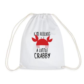 Crab Crab Shrimp Whisperer Crab Hunting Fisherman - Drawstring Bag - white - Front