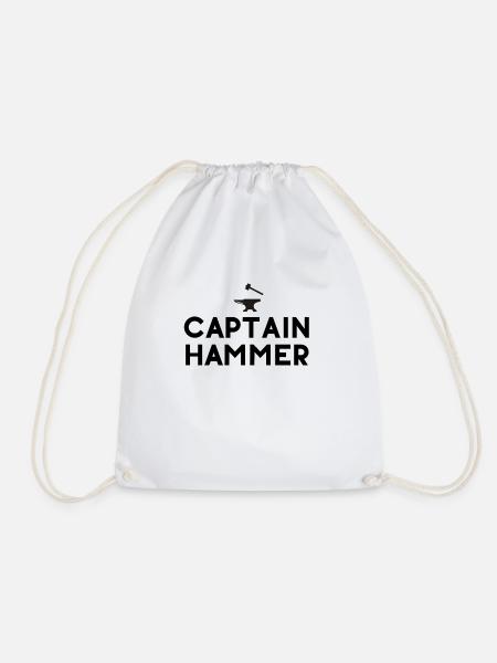 Captain Hammer - Turnbeutel - Weiß