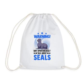 Avertissement Phoque Lion de mer - Sac de sport léger - blanc - Devant